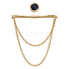 CHGCRAFT 1Pc Brass Hanging Chains Collar Pins Tie Clips DIY-CA0005-89G-1