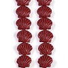 Synthetic Coral Dyed Carved Beads Strands CORA-K009-05A-05-1