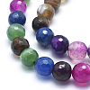 Natural Striped Agate/Banded Agate Beads X-G-J371-06-8mm-3
