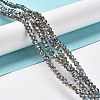 Electroplate Glass Beads Strands EGLA-A034-T6mm-J16-6