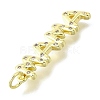 Mother's Day Brass Micro Pave Cubic Zirconia Pendants X-KK-V007-26G-2