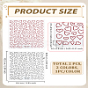 2Sheets 2 Colors Heart Pattern PVC Nail Art Stickers MRMJ-LP0002-06-2