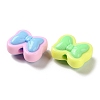 Two Tone Opaque Acrylic Beads X-SACR-I005-08E-2