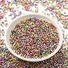 Electroplate Glass Seed Beads SEED-S042-01B-13-2