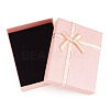 Rectangle Paper Jewelry Set Storage Boxes with Bowknot CON-TAC0014-04C-2