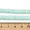 AB Color Plated Opaque Glass Beads Strands GLAA-T026-3x6mm-P04-4