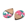 Resin and Walnut Pendants LS-FIND-R051-15D-2
