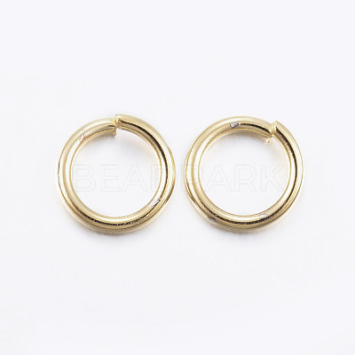 304 Stainless Steel Open Jump Rings X-STAS-L187-8x0.8mm-G-1