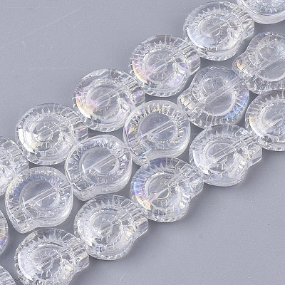 Electroplate Glass Beads Strands X-EGLA-S190-04-1