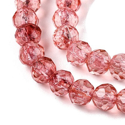 Transparent Glass Beads Strands X-GLAA-T023-4mm-A13-1