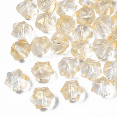 Transparent Spray Painted Glass Beads GLAA-S190-005A-08-1