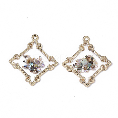 Epoxy Resin Pendants RESI-T045-005-1