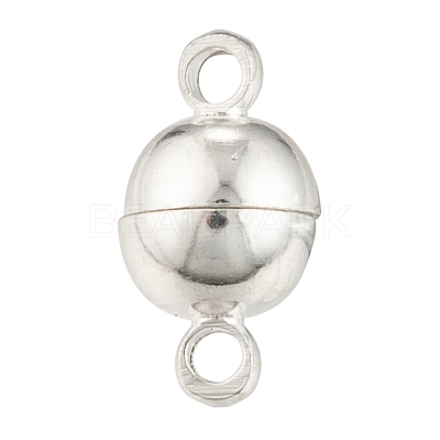 Brass Magnetic Clasps with Loops MC019-S-1