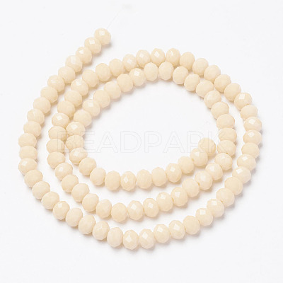 Opaque Solid Color Glass Beads Strands EGLA-A034-P4mm-D05-1