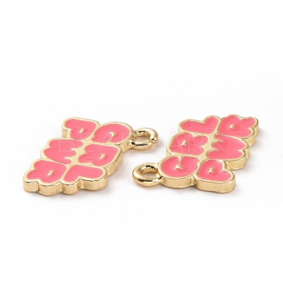 Alloy Enamel Charms ENAM-G201-01LG-B-1