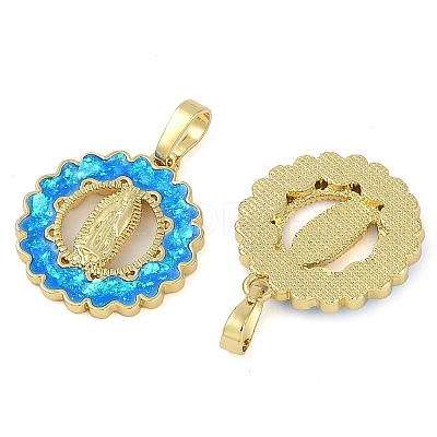 Rack Plating Brass Pendants KK-U032-20G-03-1