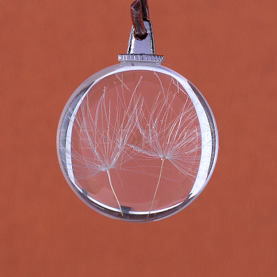 Round Alloy Glass Pendants X-GLAA-Q051-20mm-01P-1