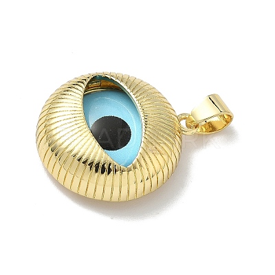 Brass Resin Pendants KK-H079-02A-G03-1