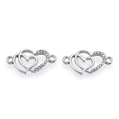 Alloy Rhinestone Links connectors ALRI-Q065-23P-1
