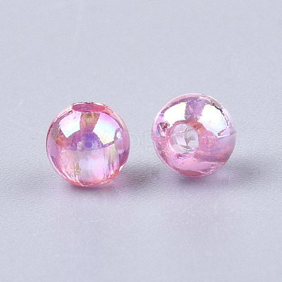 Transparent Plastic Beads X-OACR-S026-10mm-M-1