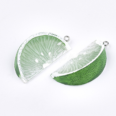 Resin Pendants RESI-T028-56A-1