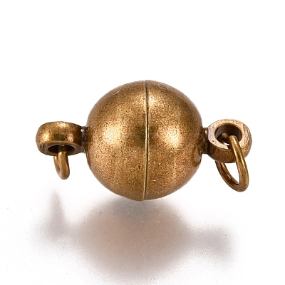 Brass Magnetic Clasps with Loops KK-XCP0001-09-1