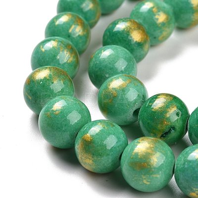 Natural Mashan Jade Beads Strands G-F670-A02-10mm-1