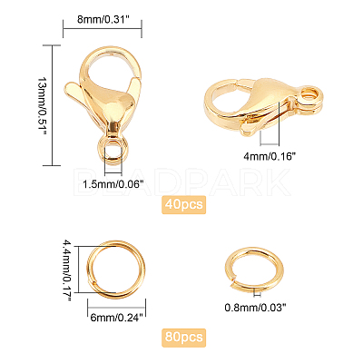 304 Stainless Steel Lobster Claw Clasps STAS-DC0002-24-1