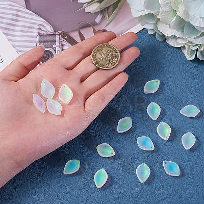 100Pcs Glass Charms GLAA-CJ0001-50-1