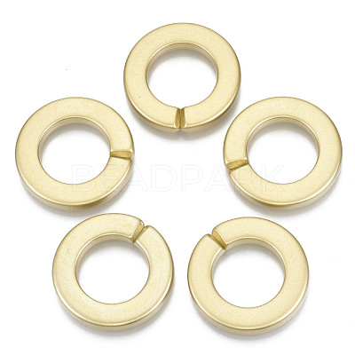 Opaque Spray Painted Acrylic Linking Rings OACR-S021-73A-B01-1