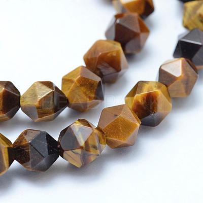 Natural Tiger Eye Beads Strands G-F523-45-6mm-1