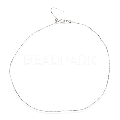 Adjustable Electroplate Brass Venetian Chain Necklaces MAK-L028-02P-1