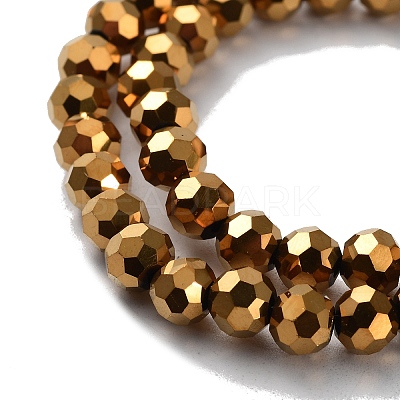 Electroplate Glass Bead Strands EGLA-R042-6mm-03-1