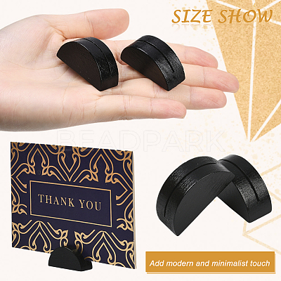 24Pcs Pine Wood Name Card Holder DJEW-SP0001-21A-01-1