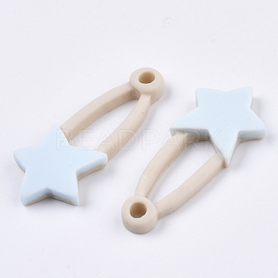Opaque Resin Pendants CRES-N022-68-1