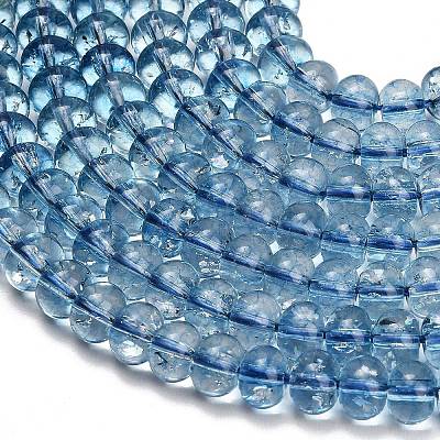 Dyed Imitation Gemstone Glass Beads Strands GL-Z001-03B-11-1