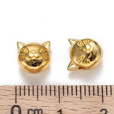 Tibetan Style Alloy Kitten Beads TIBEP-GC178-G-RS-1