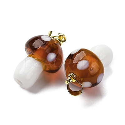Handmade Lampwork Pendants LAMP-S069-08G-05-1