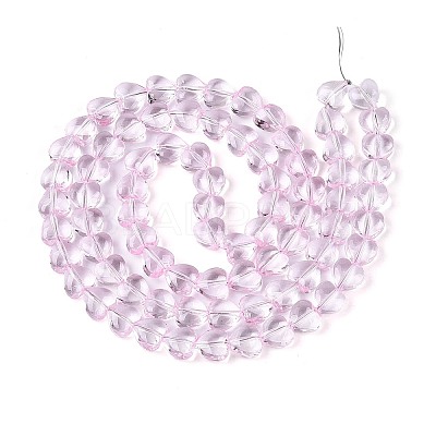 Baking Paint Transparent Glass Beads Strands DGLA-N021-01A-04-1