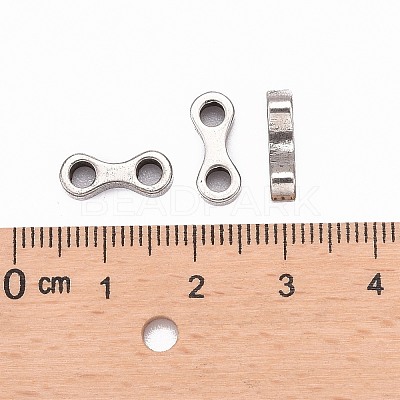 Tarnish Resistant 201 Stainless Steel Bead Spacer Bars X-STAS-R064-41-1