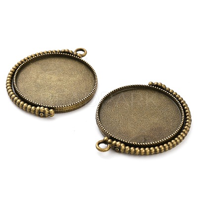 Zinc Alloy Pendant Cabochon Settings FIND-NH0001-13C-AB-1