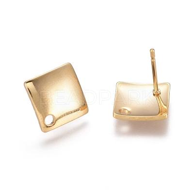 304 Stainless Steel Stud Earring Findings STAS-E482-02G-1