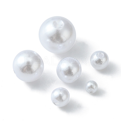 5 Style ABS Plastic Imitation Pearl Beads KY-FS0001-05-1