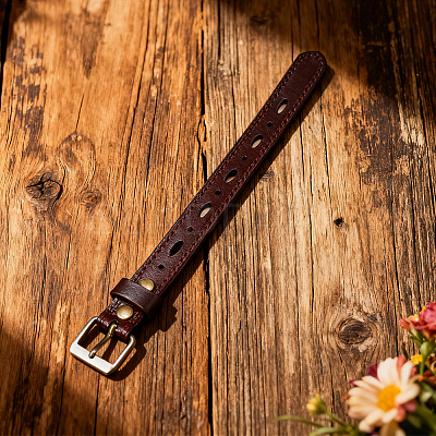 Alloy Cowhide Cord Bracelets for Women Men BJEW-WH20007-15A-1