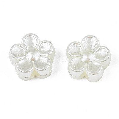 ABS Plastic Imitation Pearl Beads X-OACR-S020-14-1