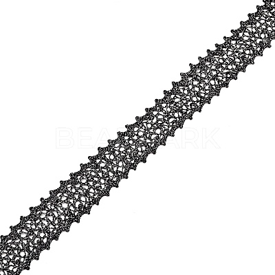 Polyester Rolls Lace Trim OCOR-WH0063-64E-1