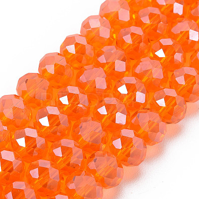 Electroplate Glass Beads Strands EGLA-A034-T3mm-A07-1