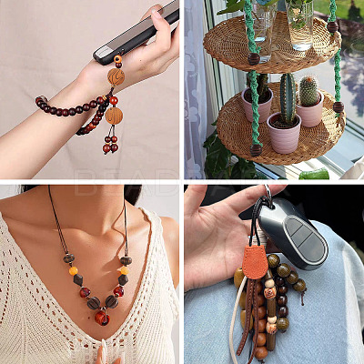 Wood European Beads WOOD-TA0003-09D-1
