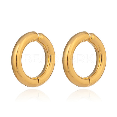 304 Stainless Steel Ring Clip-on Earrings ID1413-1-1