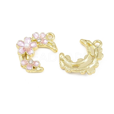 Alloy with Enamel Pendants RB-CBA1FD3-11G-02-1